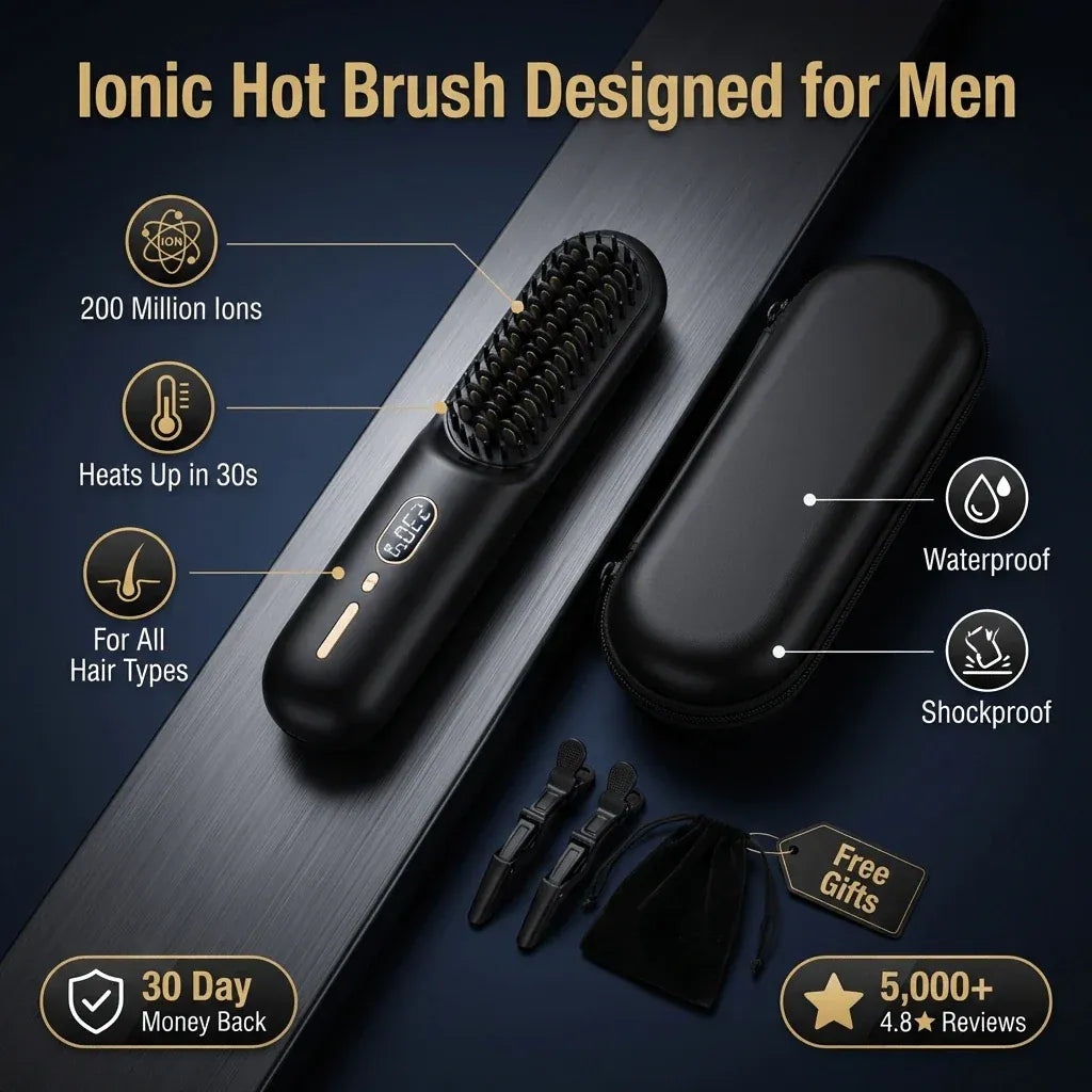 Ionic Hot Brush for Hair